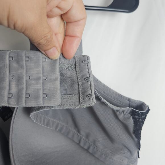 Torrid 44B Gray Full Coverage Bra with Black Lace Trim & Underwire Intimates - Picture 5 of 5